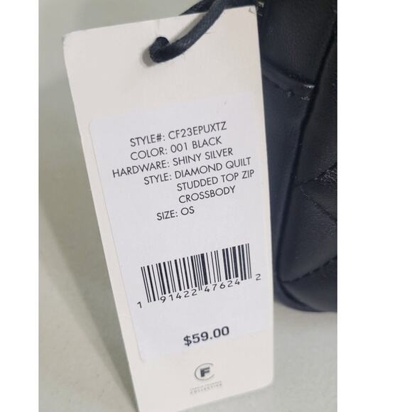 Rebecca Minkoff Small Crossbody Diamond Studded Leather Crossbody Purse NWT - Picture 10 of 13